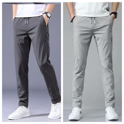 Drawstring Thin Casual Straight Sweatpants