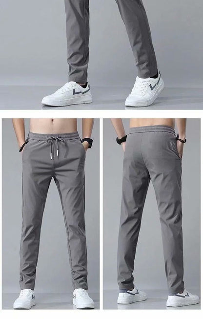 Drawstring Thin Casual Straight Sweatpants