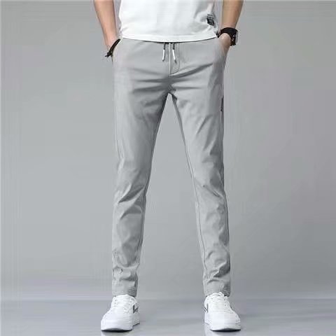 Drawstring Thin Casual Straight Sweatpants