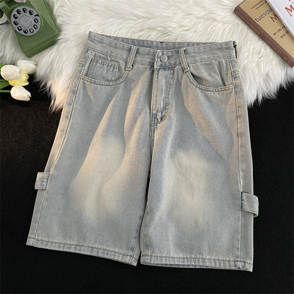 Denim Jorts Men's Loose Personality