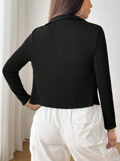 ZipFlex Crop Sweater