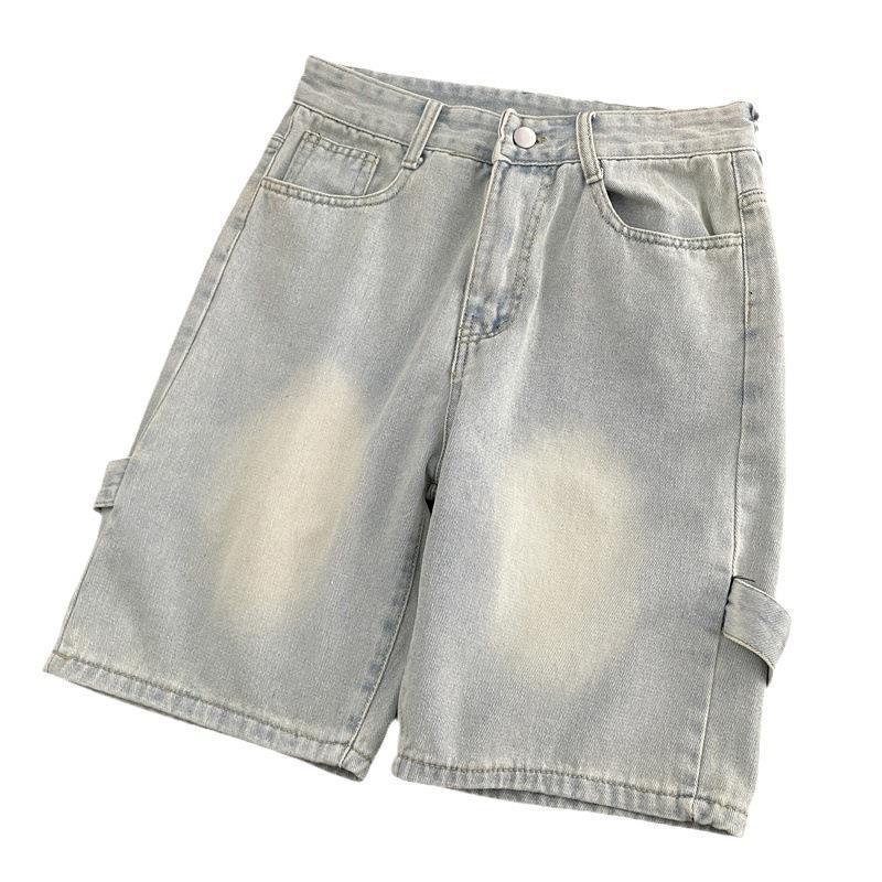 Denim Jorts Men's Loose Personality