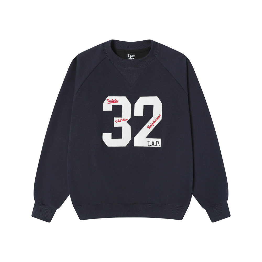 Paste Cloth Letter Embroidery Sweater