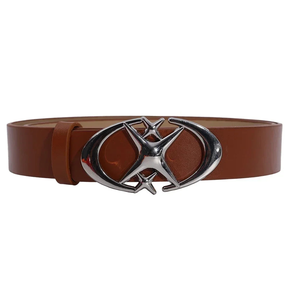 Lunar Eclipse PU Leather Belt