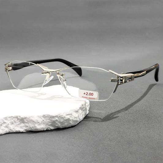 Rimless Design Presbyopic Glasses