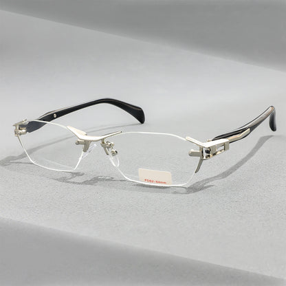 Rimless Design Presbyopic Glasses