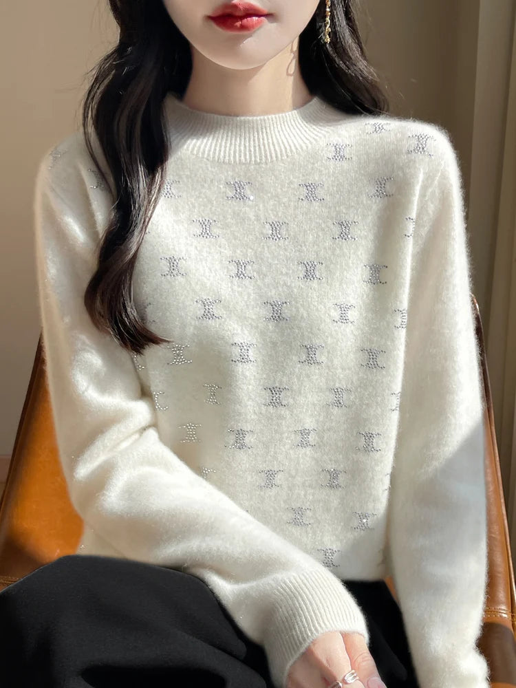 LuxeGlow Wool Sweater