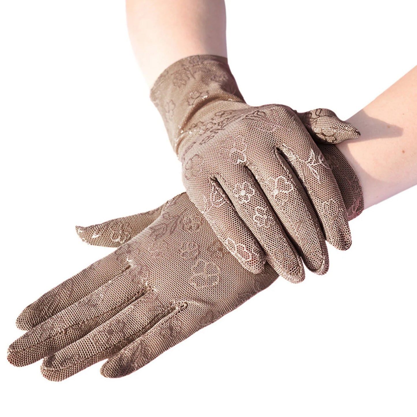 Thin Lace Sunscreen Short Uv Protection Gloves