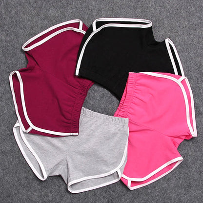 Women Mid Waist Sport Shorts