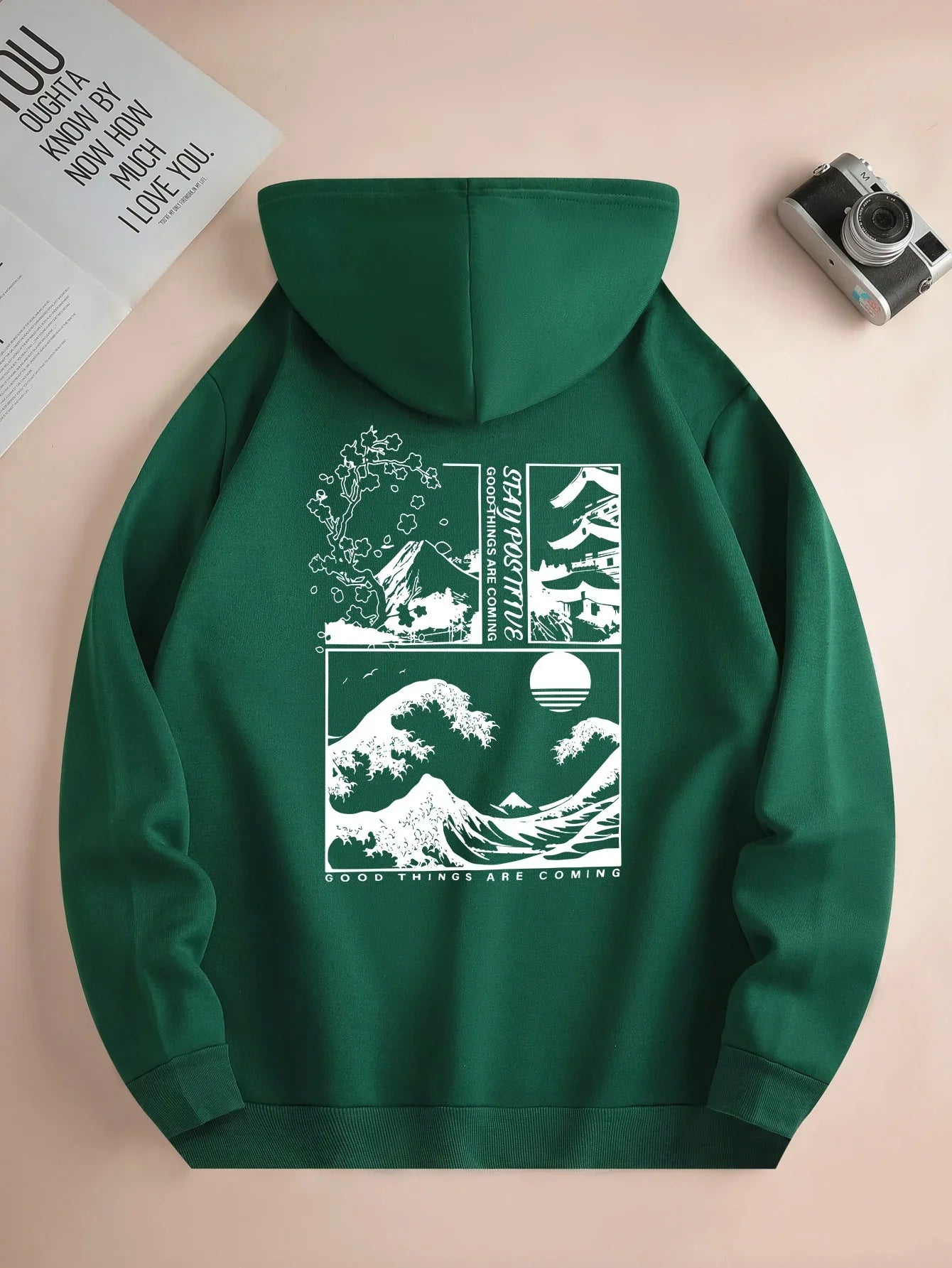 Landscape Print Pullover Long Sleeve Unisex