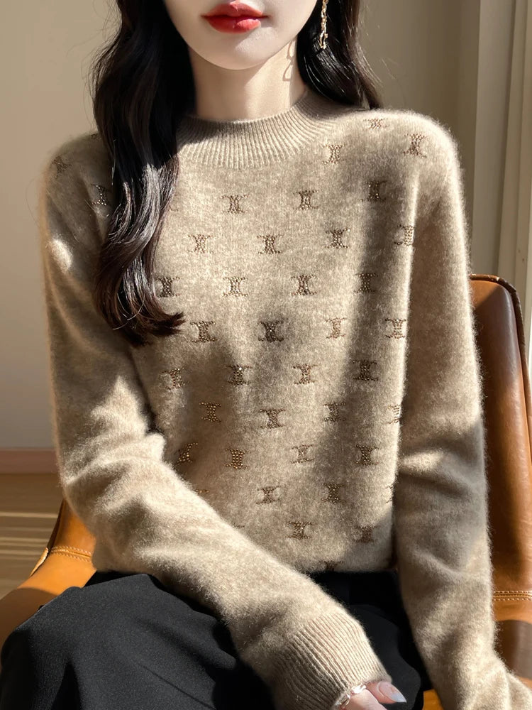 LuxeGlow Wool Sweater