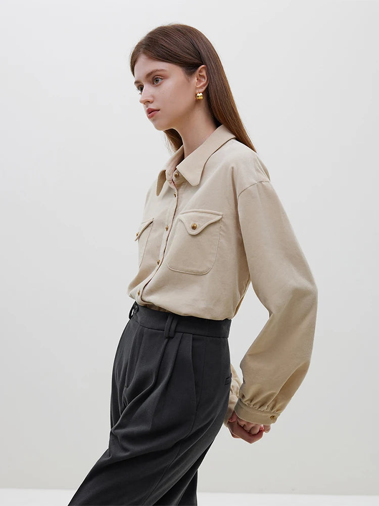 Timeless Elegance French Corduroy Shirt