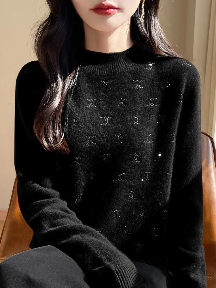 LuxeGlow Wool Sweater