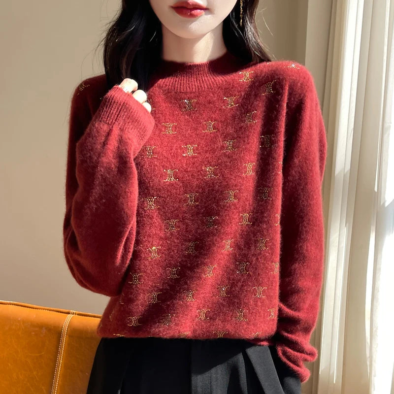 LuxeGlow Wool Sweater