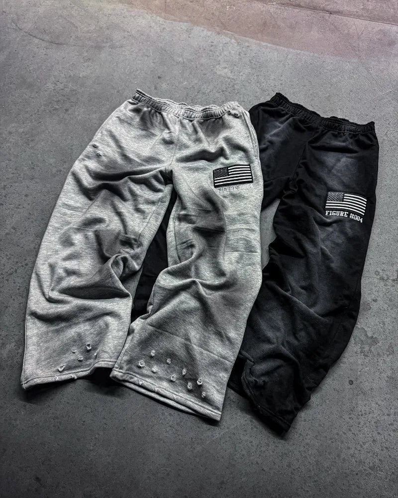 Streetwear Retro Y2k Loose Pants Ripped