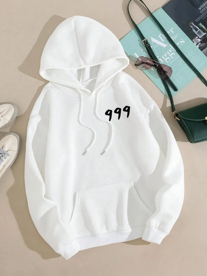 Juice Wrld 999 Letter Printed Hoodie Y2k Unisex