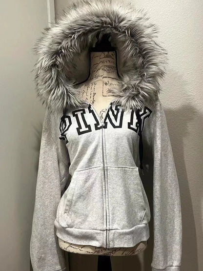 UrbanEdge Fur Collar Hoodie