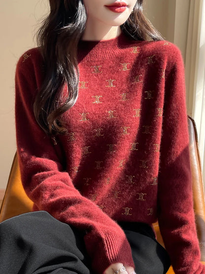 LuxeGlow Wool Sweater