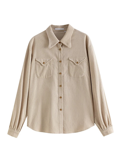 Timeless Elegance French Corduroy Shirt