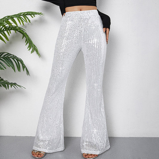 Sequin Fashion Bootcut Pants