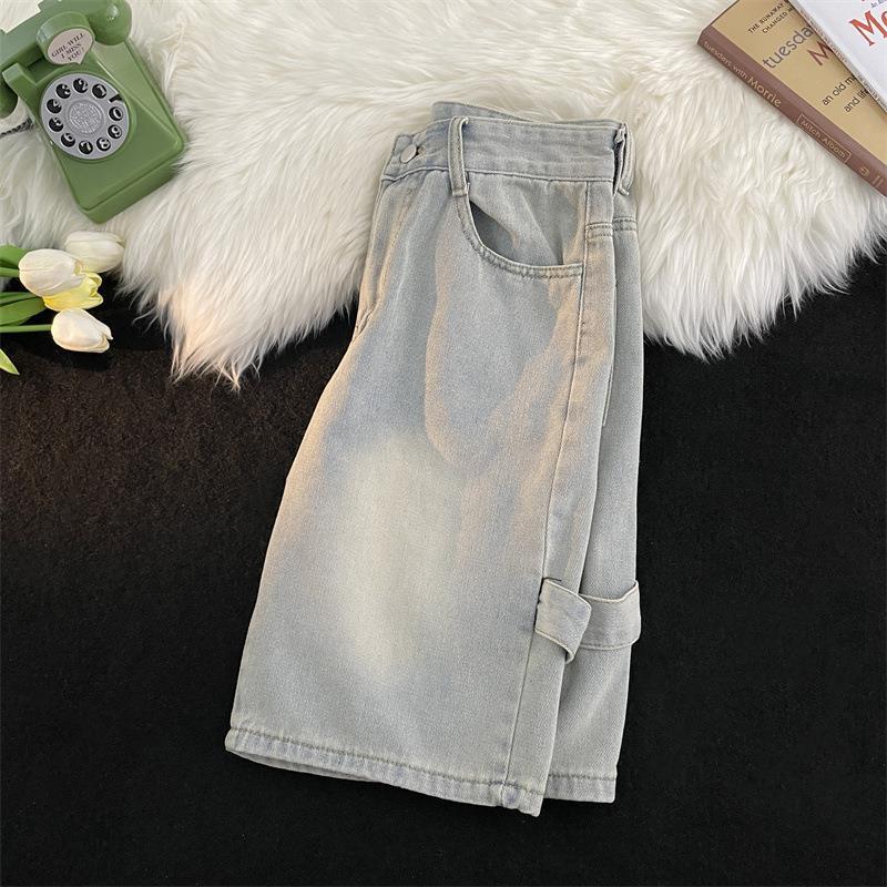 Denim Jorts Men's Loose Personality