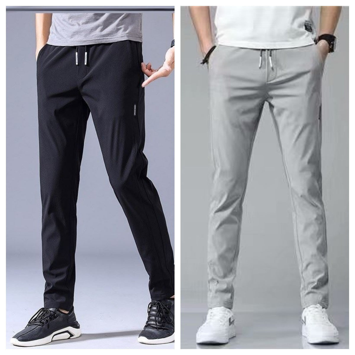 Drawstring Thin Casual Straight Sweatpants